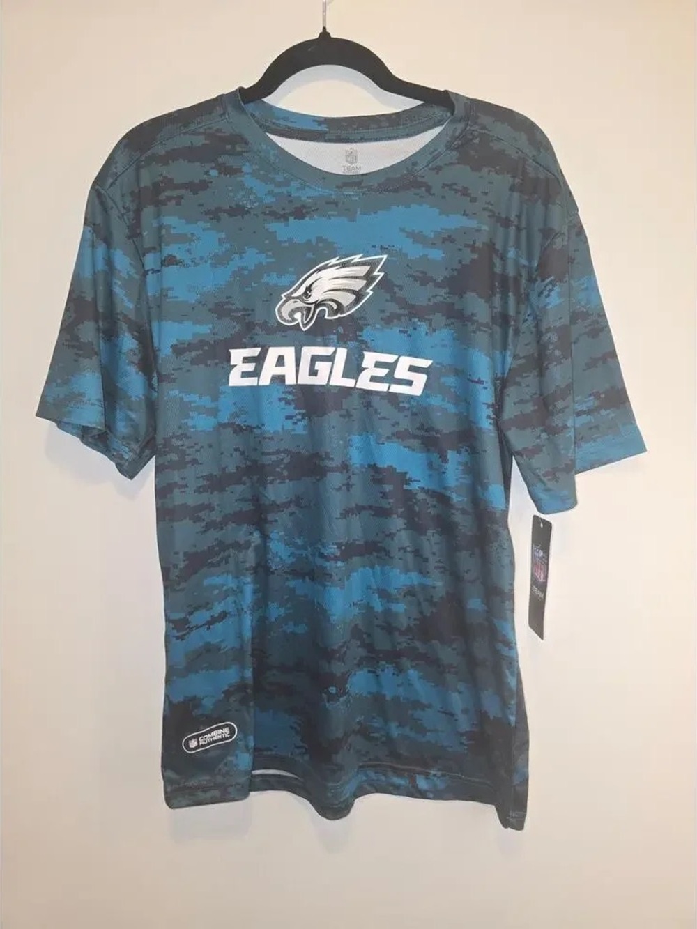 NFL Blue Camo Eagles Short-Sleeve Tee